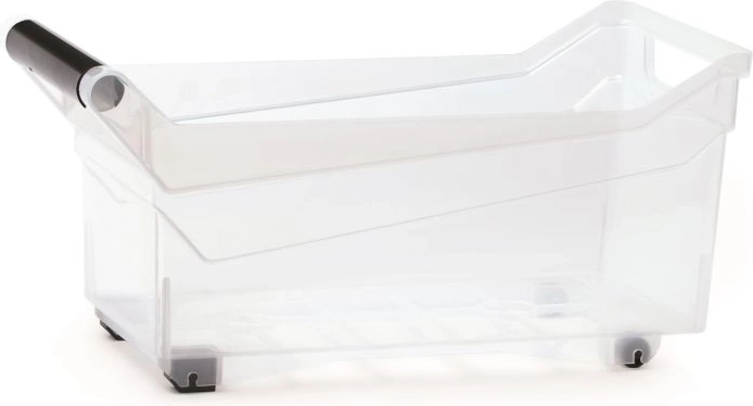 Plastična škatla za shranjevanje z močnimi kolescem 10 l NUK, prosojna