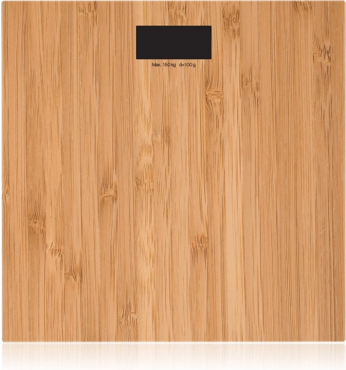 Osebna digitalna tehtnica z bambusovim dekorjem 150 kg