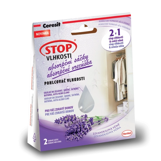 Ceresit Stop vlage vpojne vrečke relax sivka 2×50 g