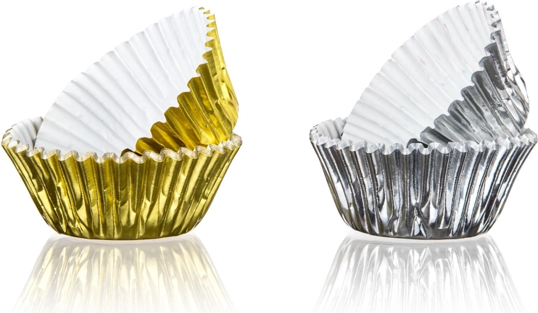Aluminijasti slaščičarski košarice 7,2 × 2,1 cm CULINARIA (42 kos)