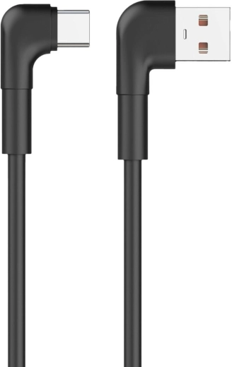 Maxlife MXUC-09 kotni kabel USB-A na USB-C 1 m 3 A črn - 1 kos