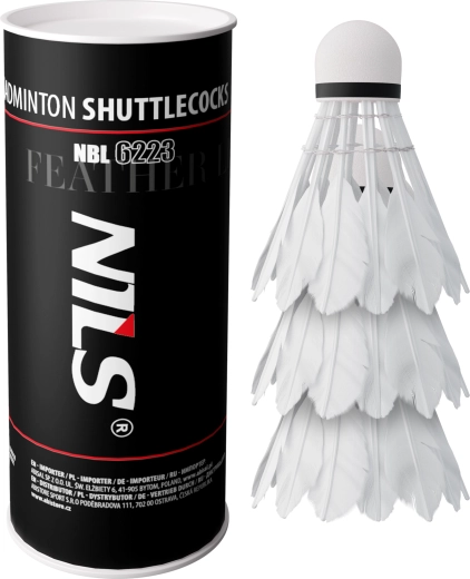 Peresne badminton žogice z LED Nils NBL6223, 3 kosi