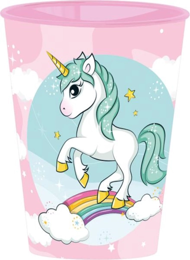 Plastični lonček z motivom samoroga 260 ml