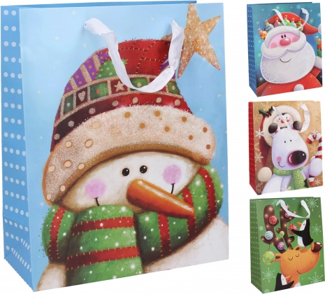 Božična darilna vrečka L