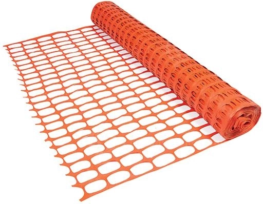 Zaščitna mreža oranžna 1 × 30 m, oko 90 × 26 mm
