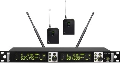 Avtek brezžični mikrofonski komplet z dvema bodypack oddajnikoma