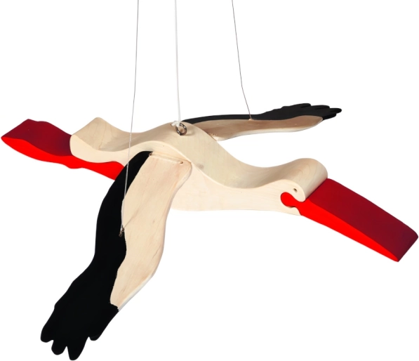 Lesena viseča štorklja FAUNA