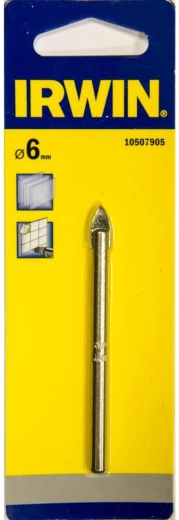 Sveder za steklo in ploščice 6 mm Irwin