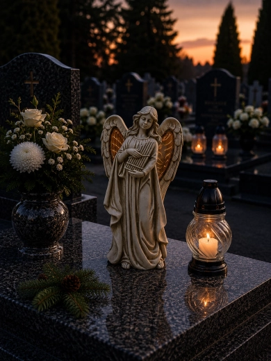 Angelska figurica s svetlečimi LED-krili
