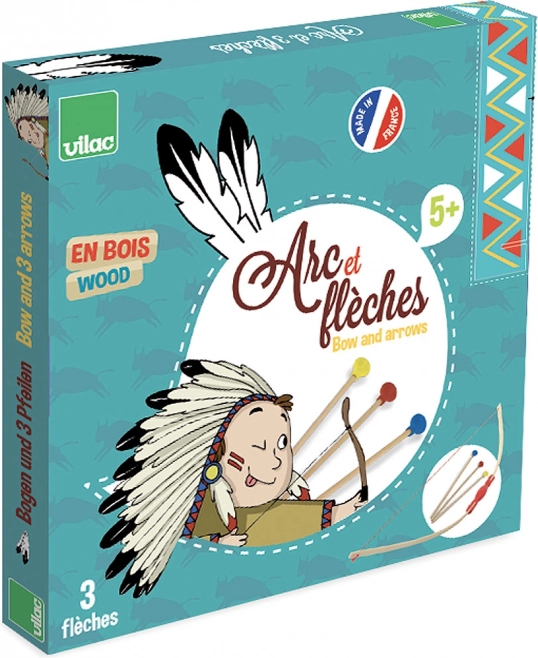 Otroški lokostrelski set z lesenimi puščicami s priseski