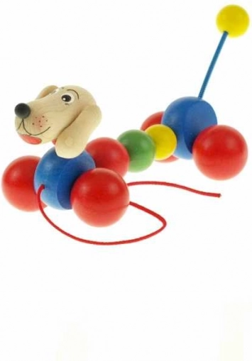 Lesena vlečna igrača – jazbečar