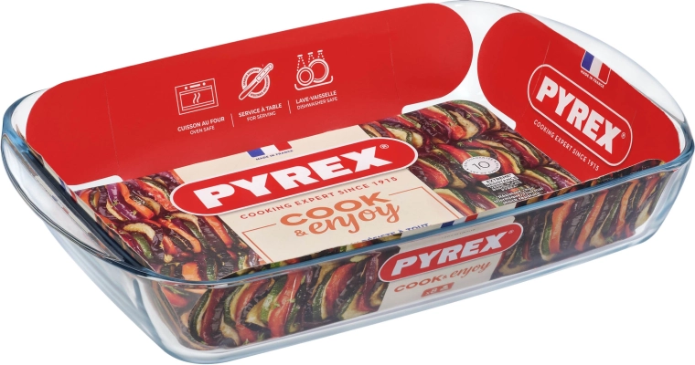 Steklena pekač PYREX 4,9 l 40 × 27 × 7 cm