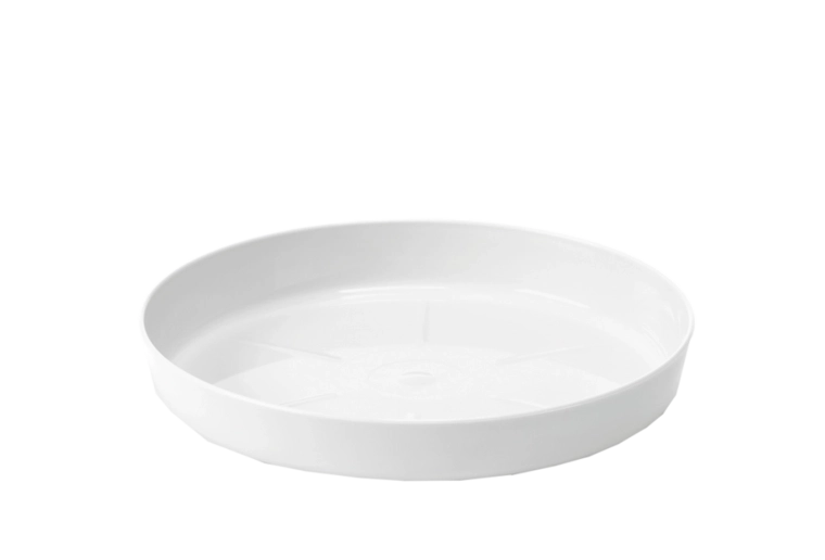 Bela podstavna krožnica Lamela za lončke 25 cm