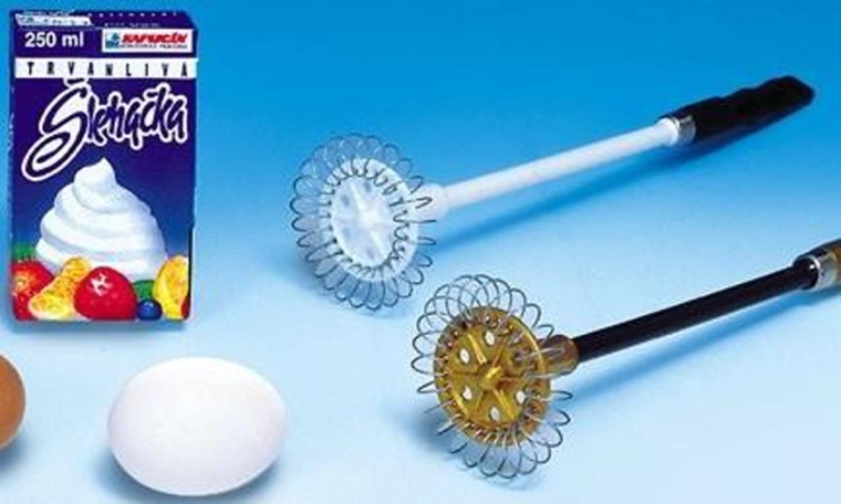 Ročni spiralni ročni mešalnik iz nerjavnega jekla 6,5 cm