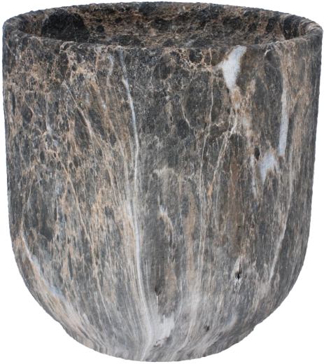 Keramični okrasni lonec z marmoriranim učinkom 29 × 29 × 29,5 cm