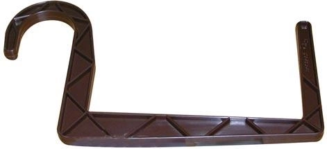 Nosilec za korita z okroglim obešanjem 11 × 15 cm, rjav