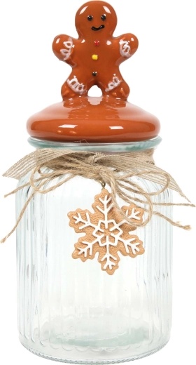 Steklena posoda za piškote Medenjak 11,4 × 21,5 cm