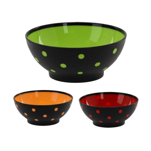 Plastična skleda Spotty 0,75 l s pikami