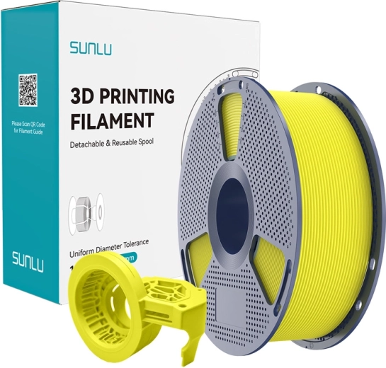 visokohitrostni mat filament SUNLU PETG – rumen