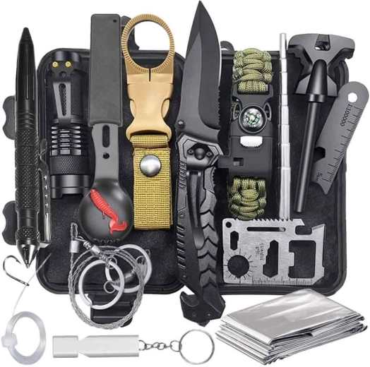 Survival kit for outdoor and emergency situations