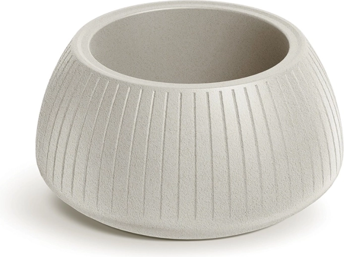Coro Bowl lonček za rože 40 cm peščen