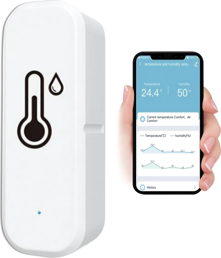 Pametni WiFi termometer in higrometer Tuya Smart (Alexa in Google Assistant) - 1 kos