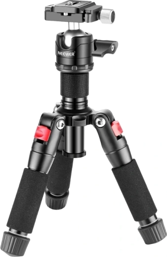 NEEWER Small Red Tabletop Tripod