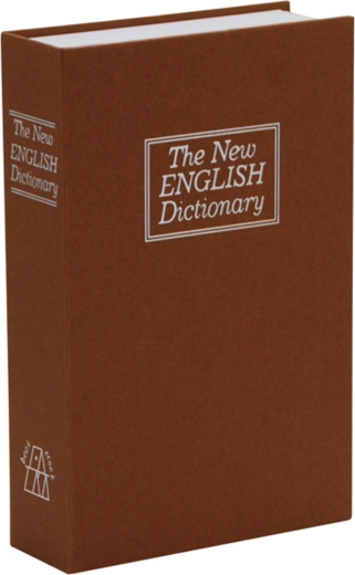 Knjiga trezor rjava 240 × 155 × 55 mm