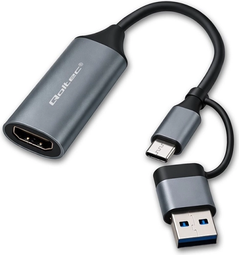 USB‑C/USB‑A na HDMI adapter 4K 30 Hz iz aluminija