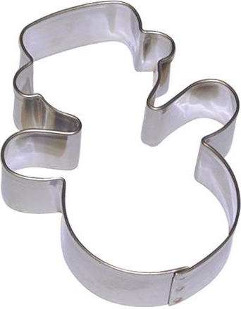 Nerjavno jekleni modelček za piškote Snegulček, set 10 kosov