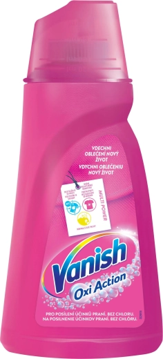 Vanish Oxi Action tekoči odstranjevalec madežev za barvno perilo 1 l