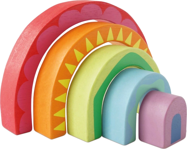 Leseni zložljivi loki mavrica Montessori Le Toy Van