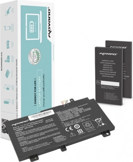Baterija Movano B31N1726 za prenosnike Asus FX504, FX505 in FX80G (3900 mAh / 44 Wh)
