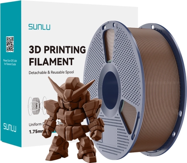Filament Sunlu PLA+ 2.0 kavasto rjav