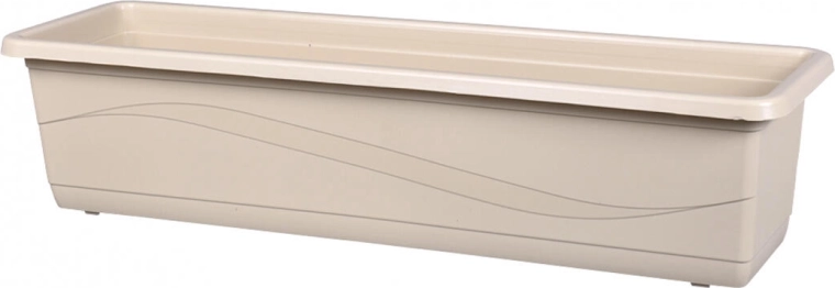 Plastično korito Lobelia Modern 60 cm svetlo rjavo