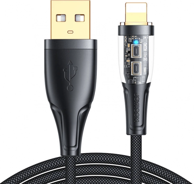 Kabel USB‑A na Lightning 1,2 m JOYROOM, 2,4 A, črn