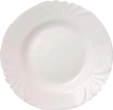 Stekleni desertni krožnik CADIX 19,5 cm bel