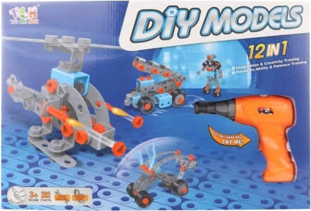 Vijačna sestavljanka z vrtalnikom – 282 kosov