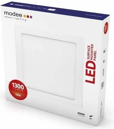 Modee LED panel kvadraten 18 W, 1300 lm, 225 × 225 mm, nevtralno bela