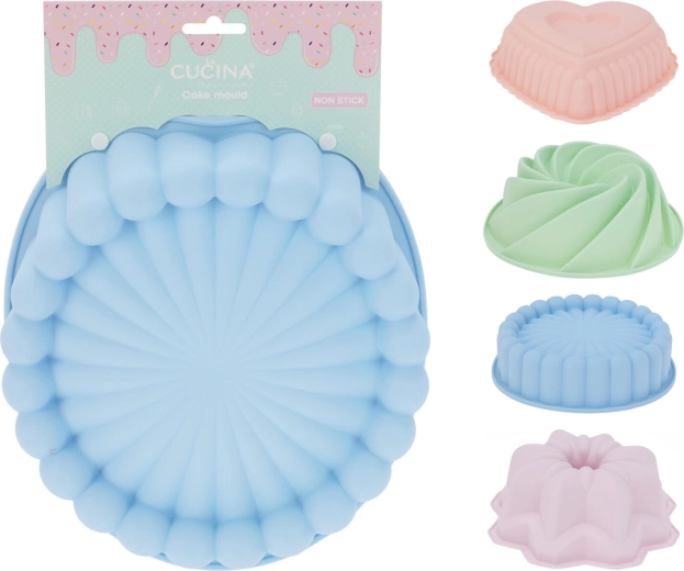 Silikonski kalupi za peko – šarkelj, srce, cvet in spirala