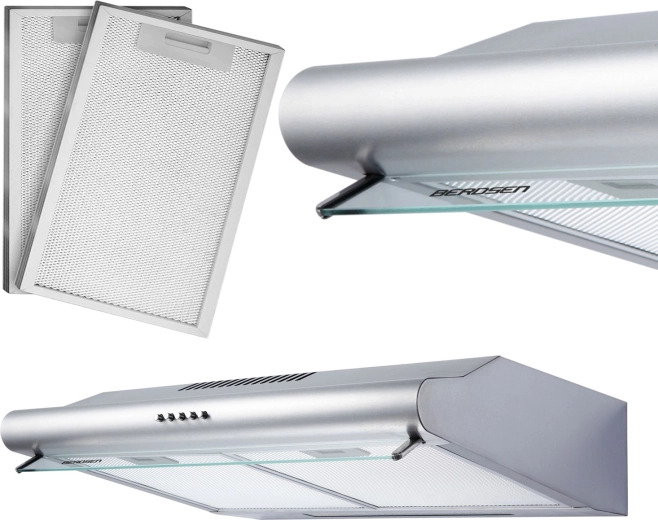 Podometna kuhinjska napa 50 cm inox Berdsen