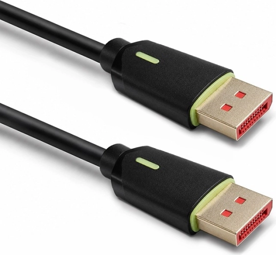 DisplayPort 2.1 DP80 (UHBR20) 80 Gb/s Cable 0.5 m