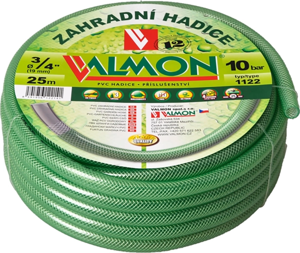 Garden hose 3/4" 50 m transparent green PVC TRA ZE