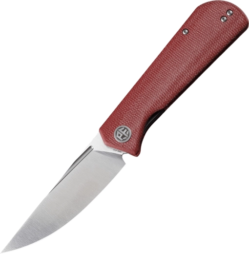 Petrified Fish Viking folding pocket knife 9.2 cm satin red micarta