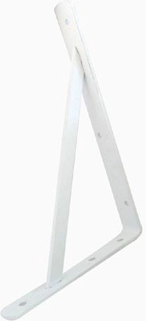 Konzolna polica v beli barvi za visoke obremenitve