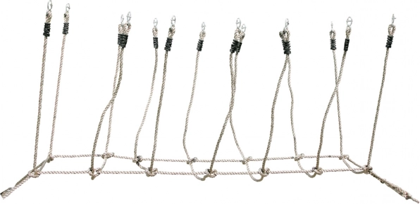 small foot Viseči most iz vrvi za otroke za vrt in igrišče