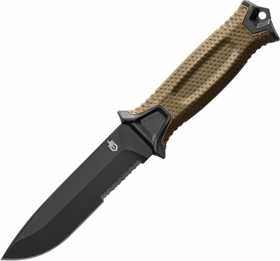Gerber Strongarm zunanji nož 12,7 cm (delno nazobčan), črna/coyote