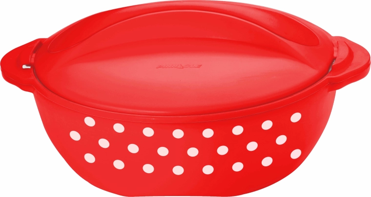 Termo lonec TORO 3 l rdeč z belimi pikami