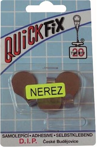 Samolepilni nerjaveči kavlji QF, srebrni, 3 kosi