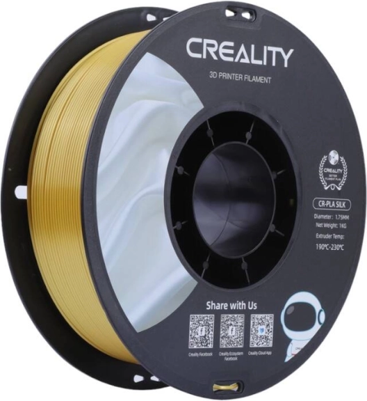 Pla filament creality cr-silk, zlata, 1,75 mm